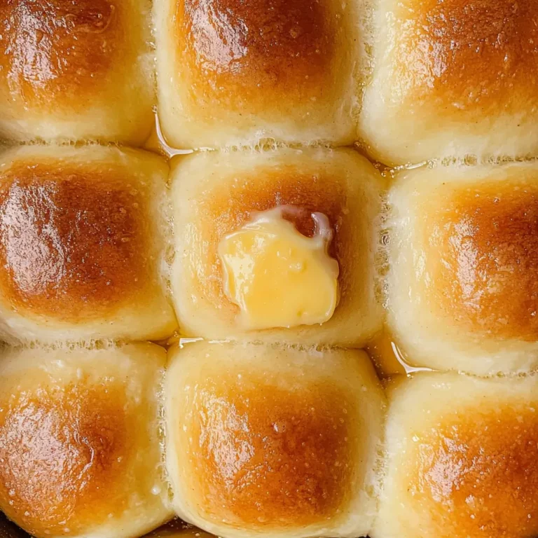 Fluffy golden cottage cheese dinner rolls fresh from the oven