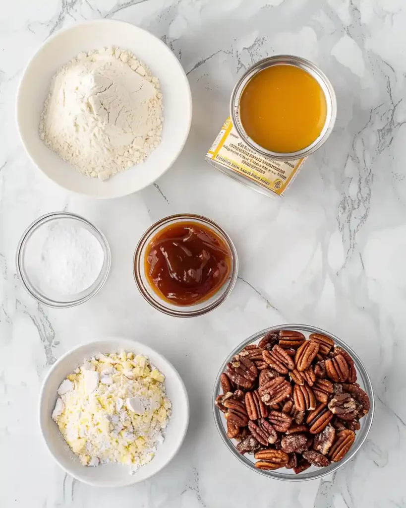 Dump cake ingredients ready to bake