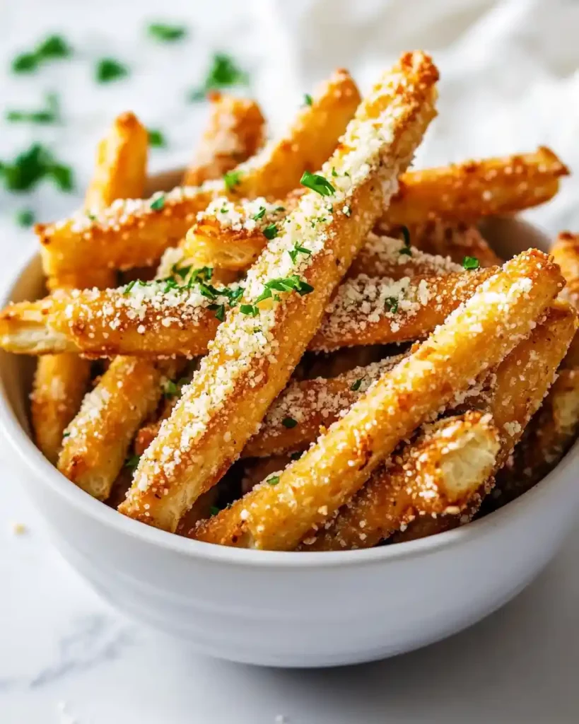 Easy Garlic Parmesan Pretzels: The Ultimate 10-Minute Party Snack (Oven & Air Fryer) 14 Crispy Garlic Parmesan Pretzels in a rustic bowl.