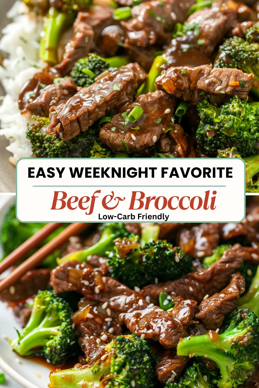 Chinese beef and broccoli stir fry with tender beef strips and crisp broccoli in garlic sauce.