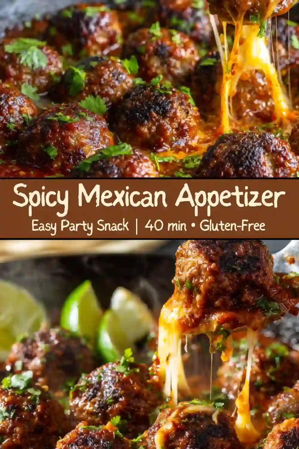 Close-up of spicy Mexican-style appetizer balls with golden crispy crust, gooey cheese center, and jalapeño slices, served on a rustic plate.